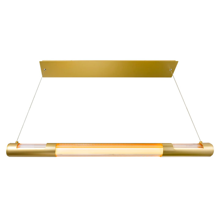36 In Led Integrated Satin Gold Mini Pendant