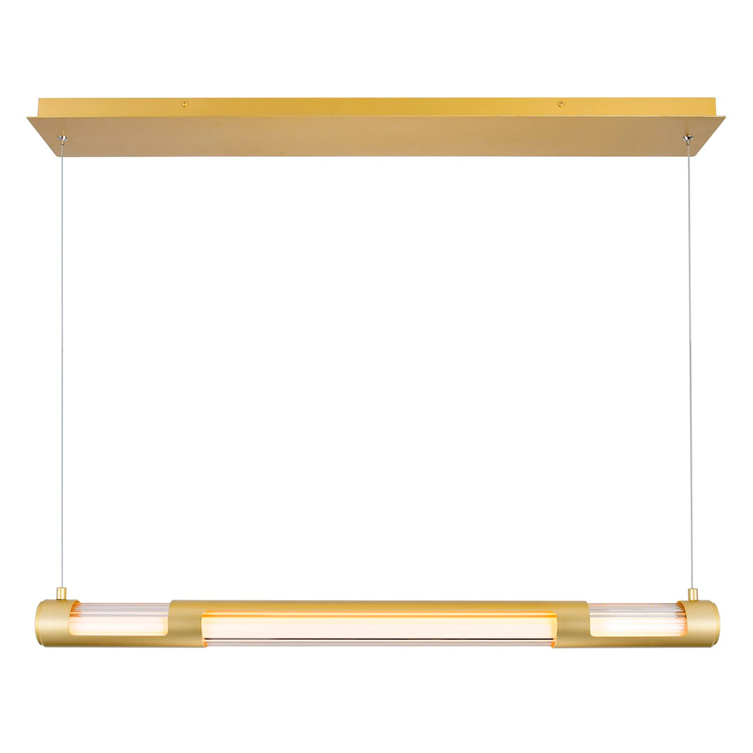 36 In Led Integrated Satin Gold Mini Pendant