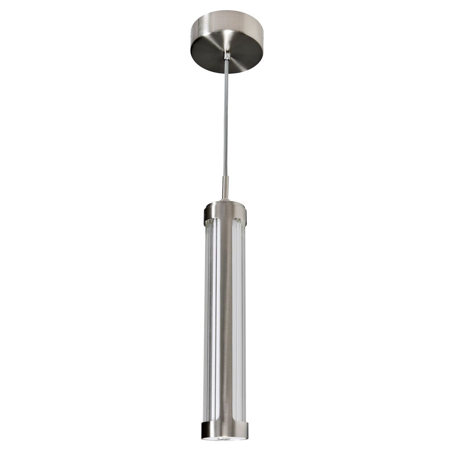 3 In Led Integrated Satin Nickel Chandelier