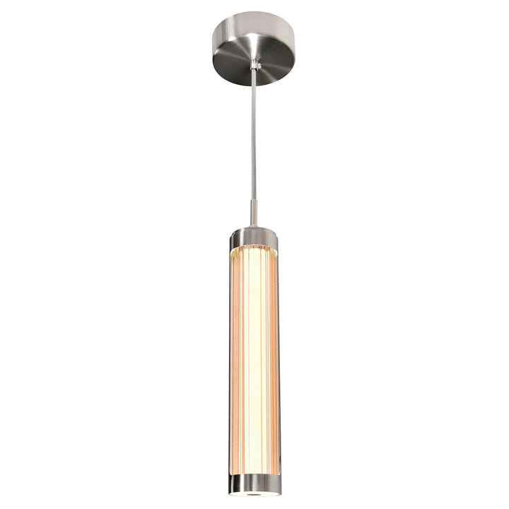 3 In Led Integrated Satin Nickel Chandelier