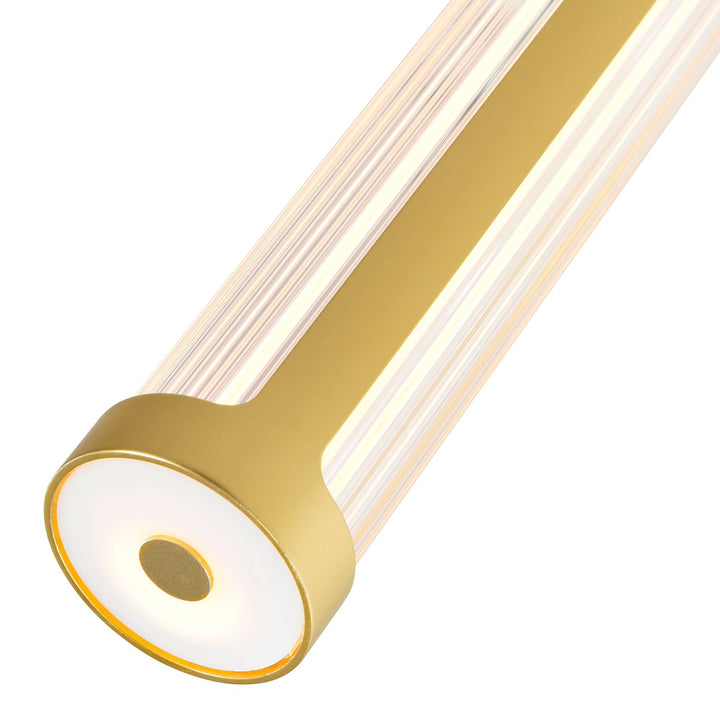 3 In Led Integrated Satin Gold Chandelier