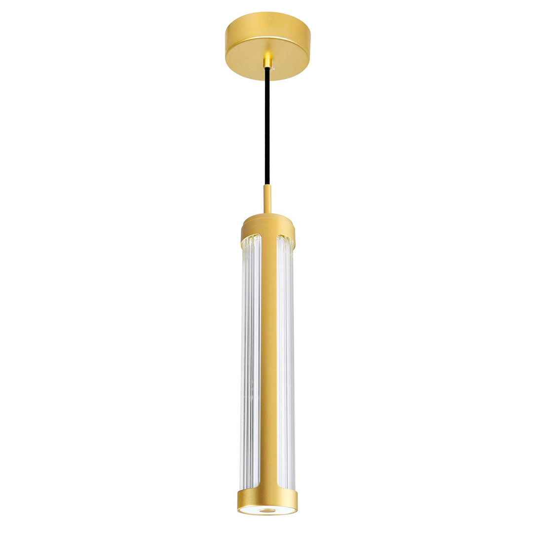 3 In Led Integrated Satin Gold Chandelier