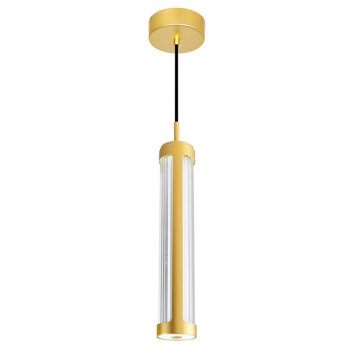 3 In Led Integrated Satin Gold Chandelier