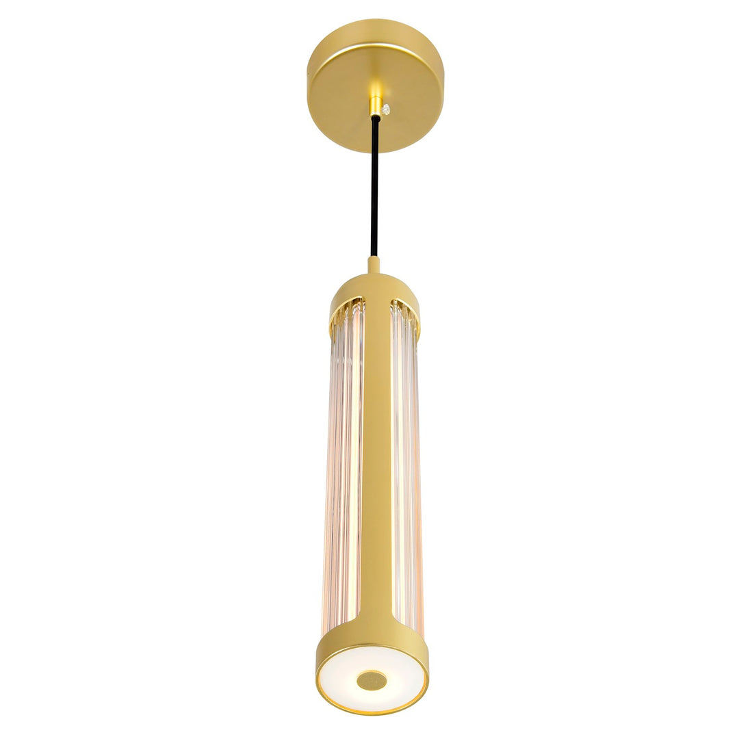 3 In Led Integrated Satin Gold Chandelier