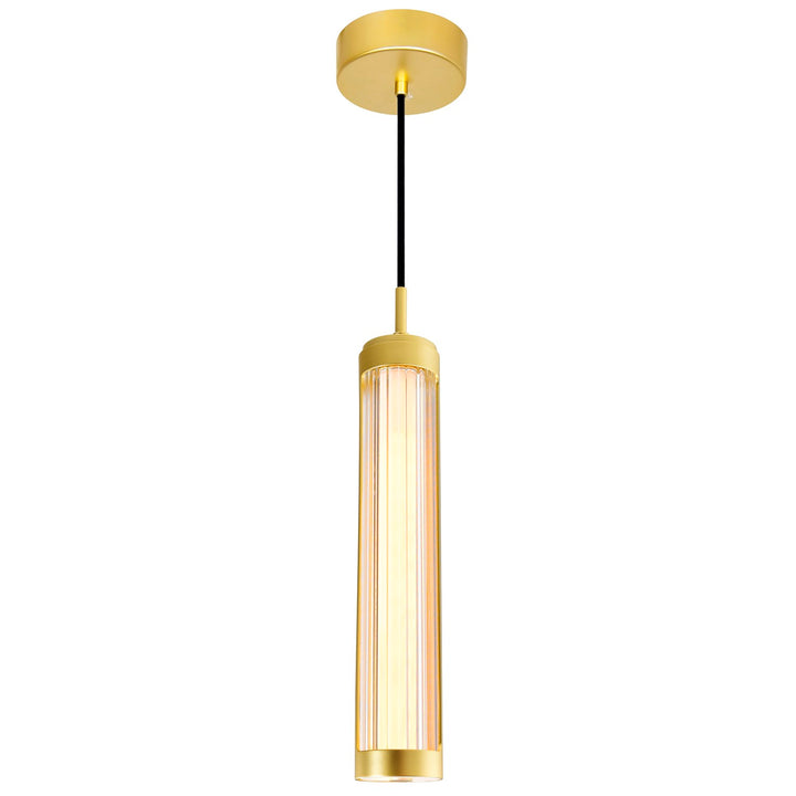 3 In Led Integrated Satin Gold Chandelier