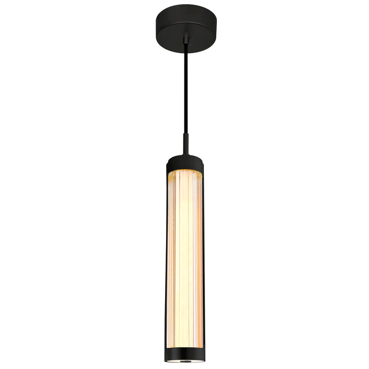 3 In Led Integrated Black Chandelier