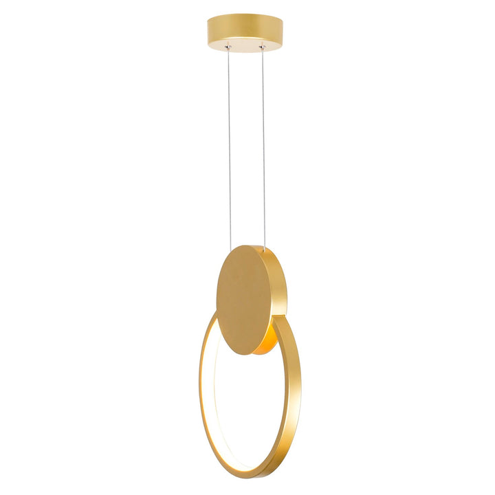 8 In Led Satin Gold Mini Pendant
