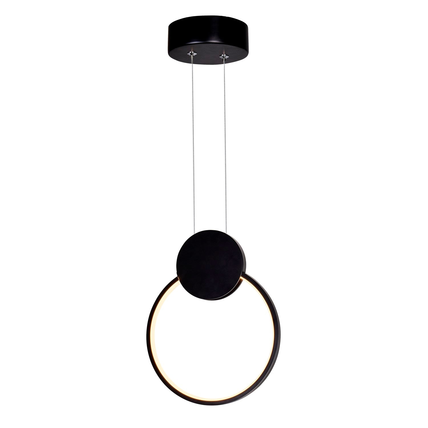 8 In Led Black Mini Pendant by CWI Lighting