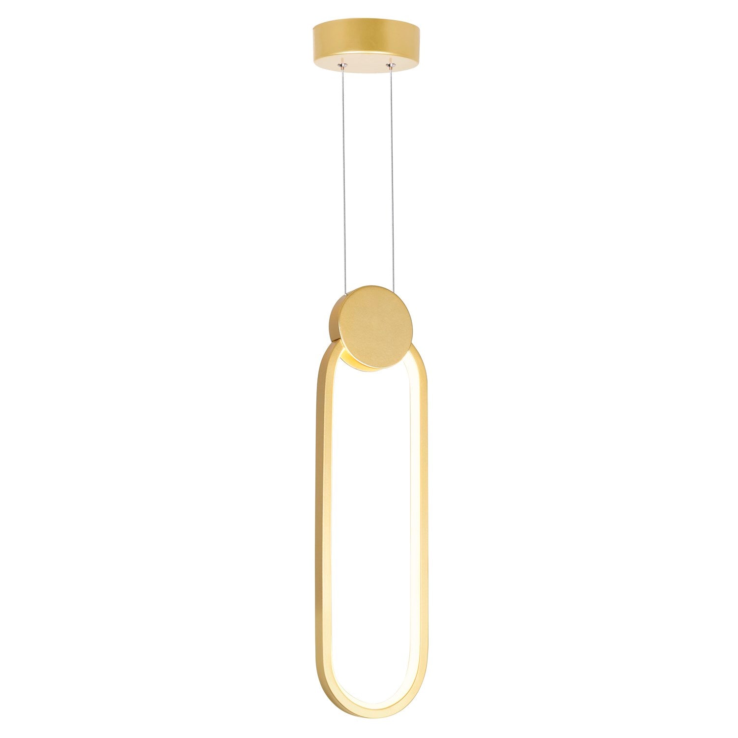 4 In Led Satin Gold Mini Pendant by CWI Lighting