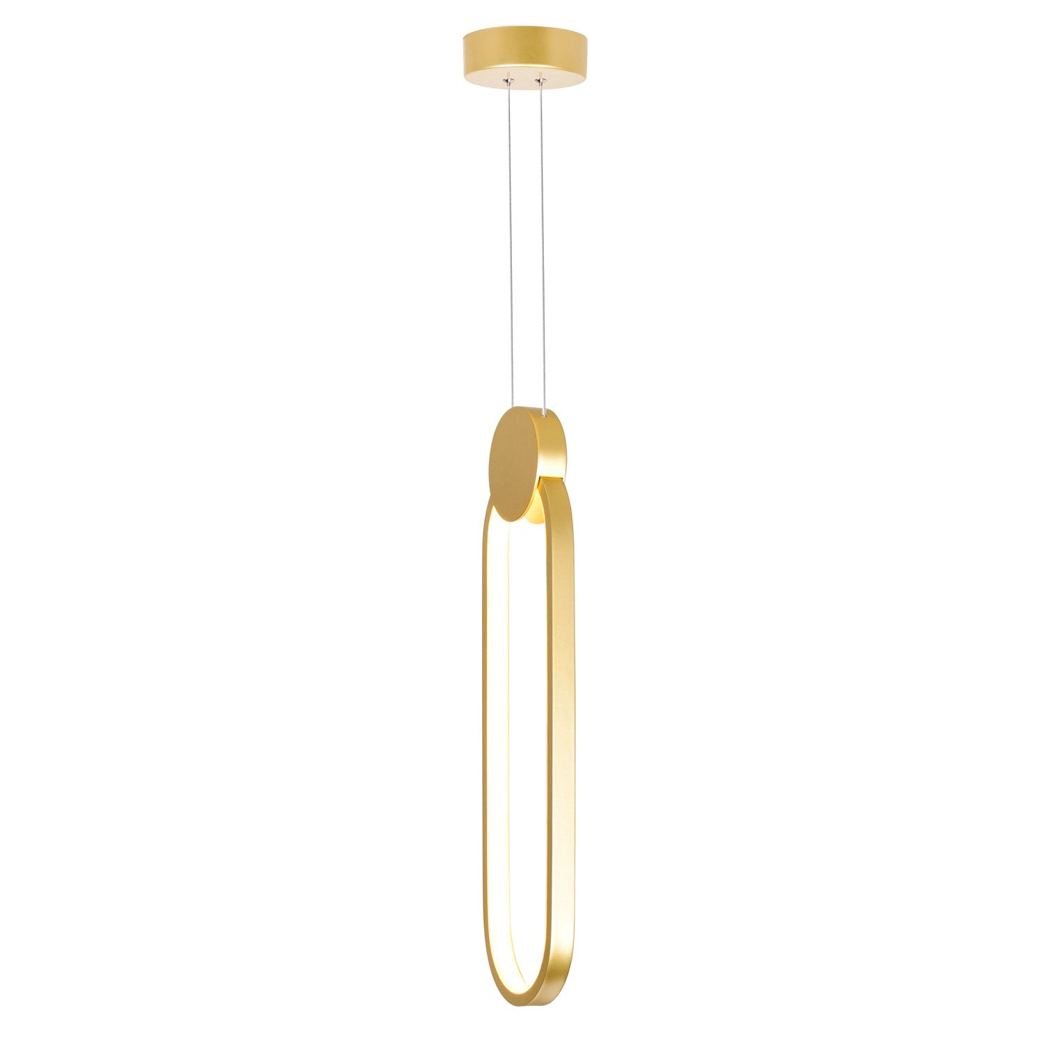 4 In Led Satin Gold Mini Pendant