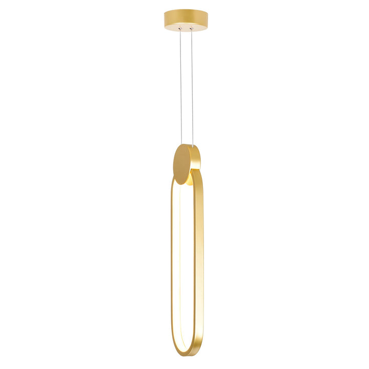 4 In Led Satin Gold Mini Pendant