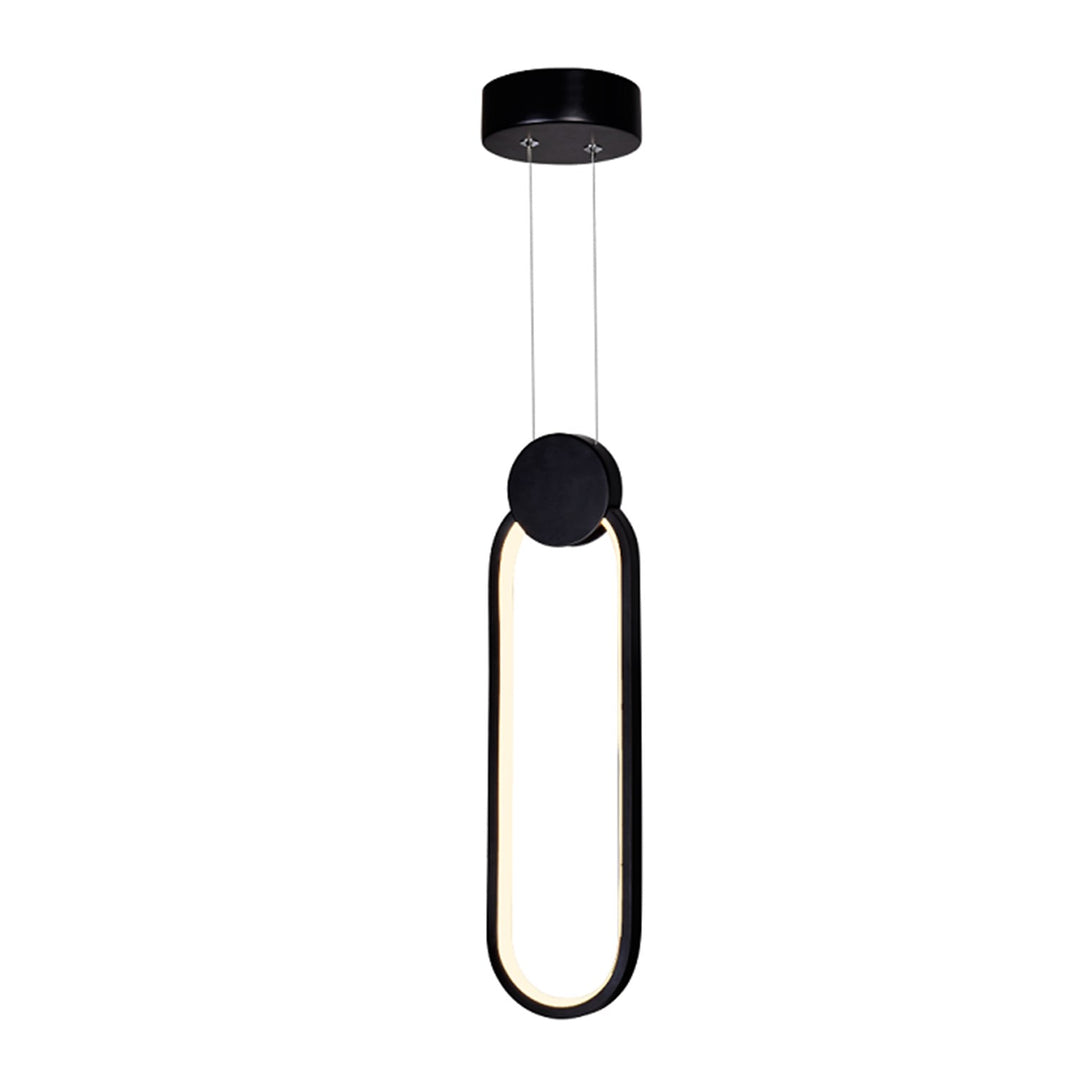 4 In Led Black Mini Pendant by CWI Lighting