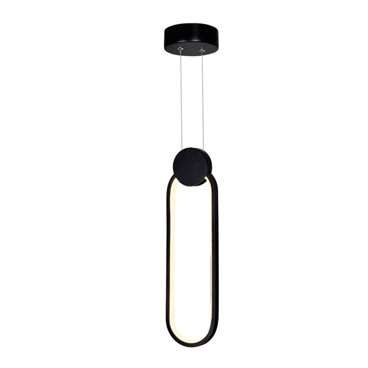 4 In Led Black Mini Pendant by CWI Lighting