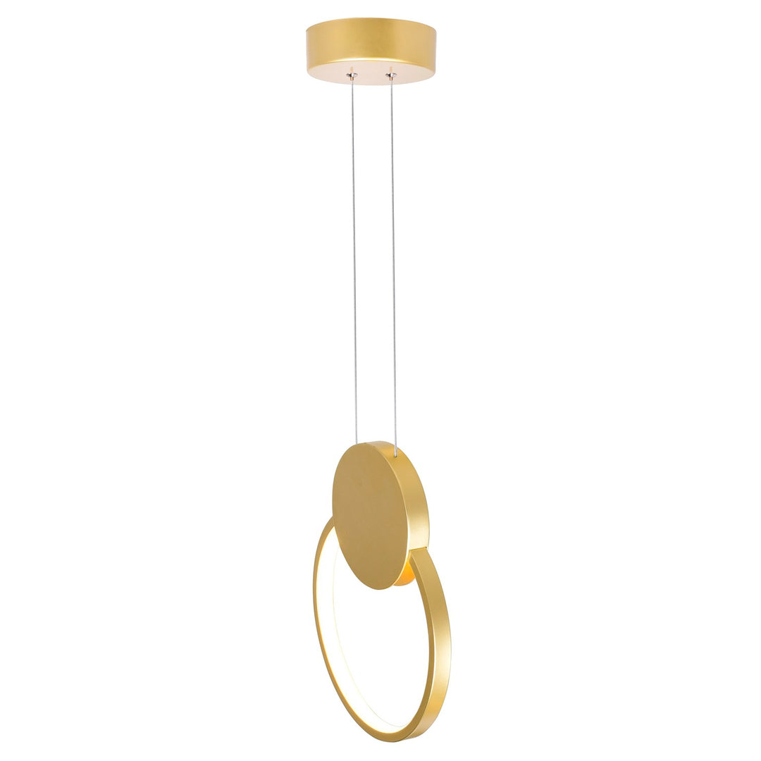 12 In Led Satin Gold Mini Pendant