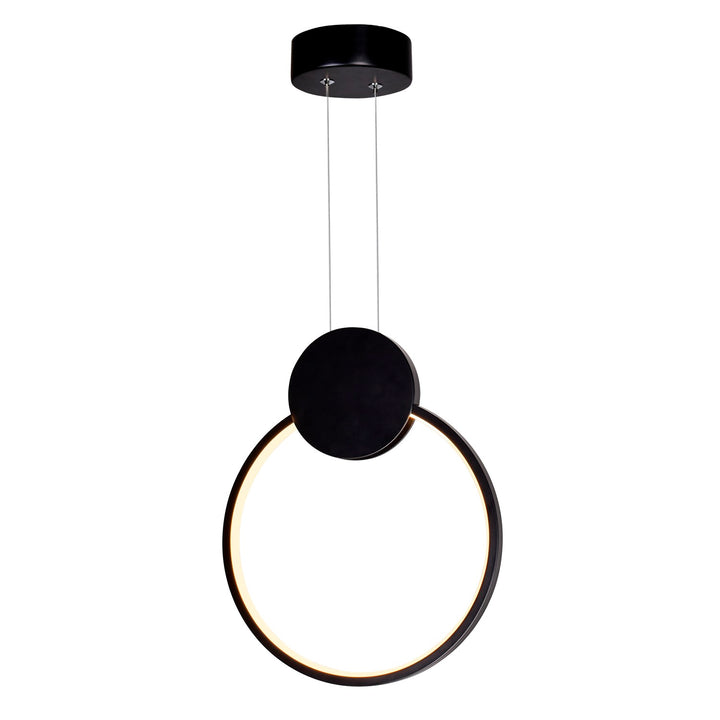 12 In Led Black Mini Pendant by CWI Lighting
