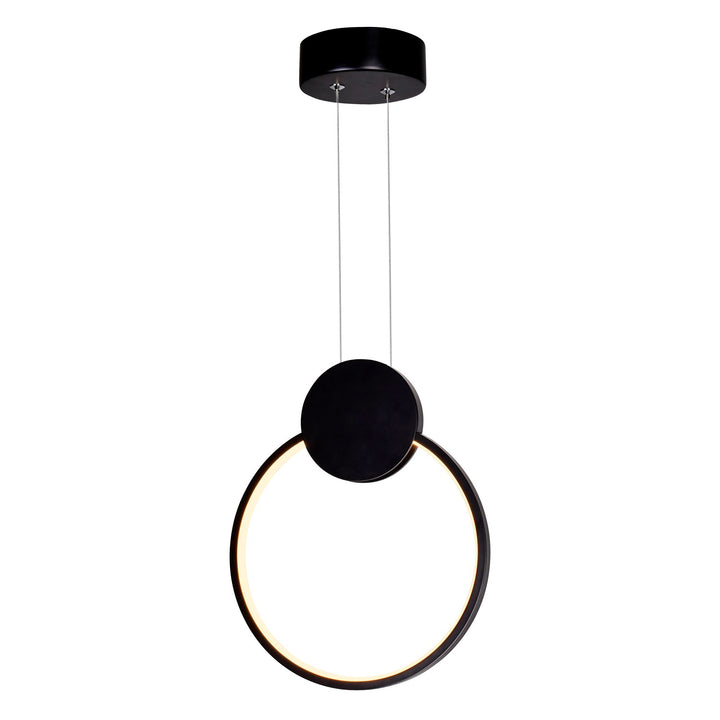 10 In Led Black Mini Pendant by CWI Lighting