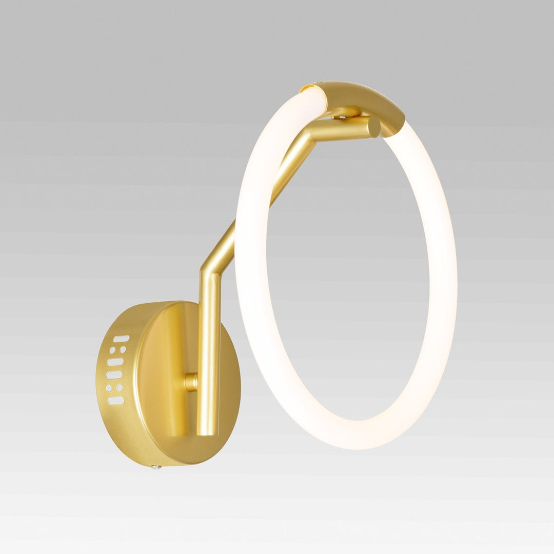 1 Light Led Wall Sconce With Satin Gold Finish by CWI Lighting