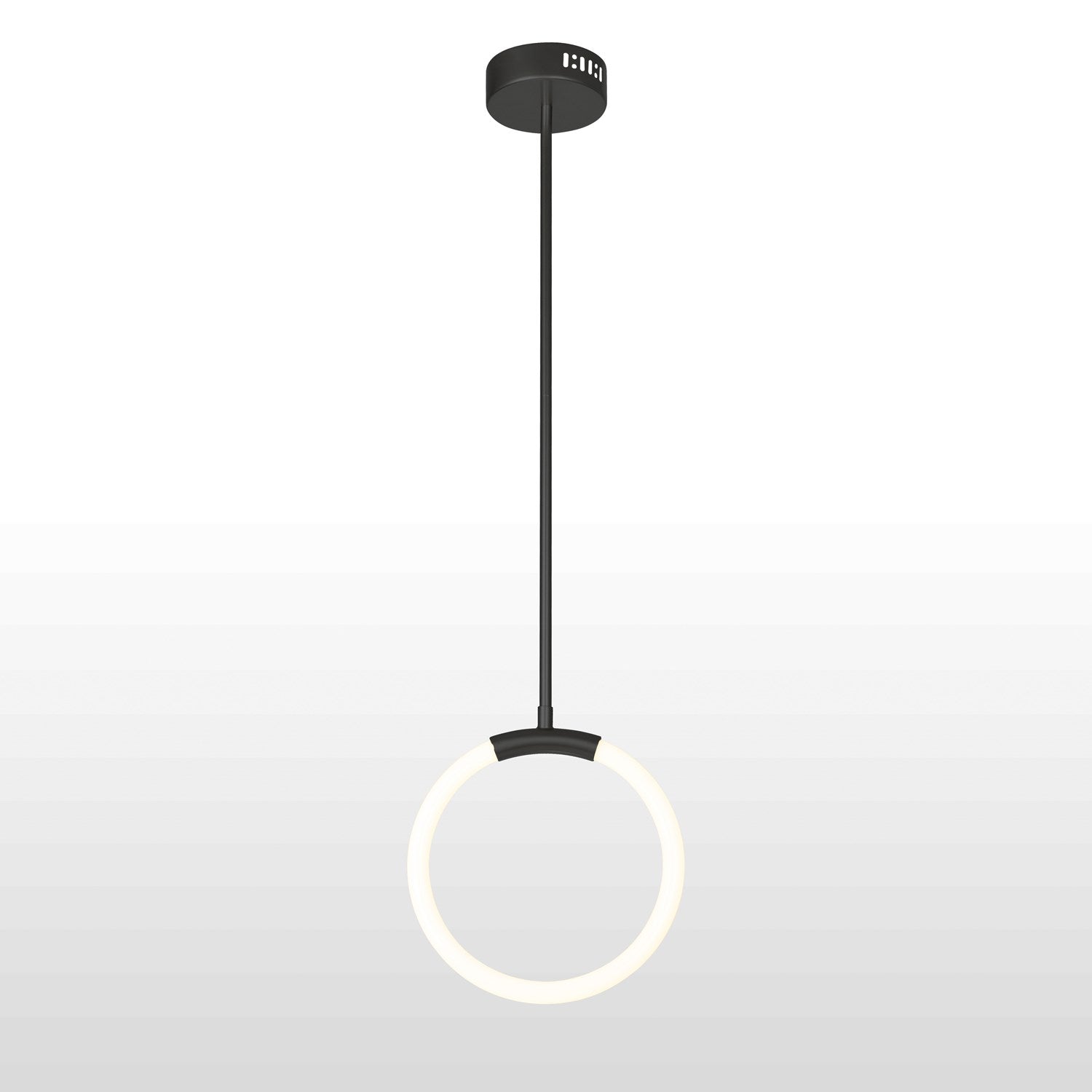 1 Light Led Pendant With Black Finish by CWI Lighting