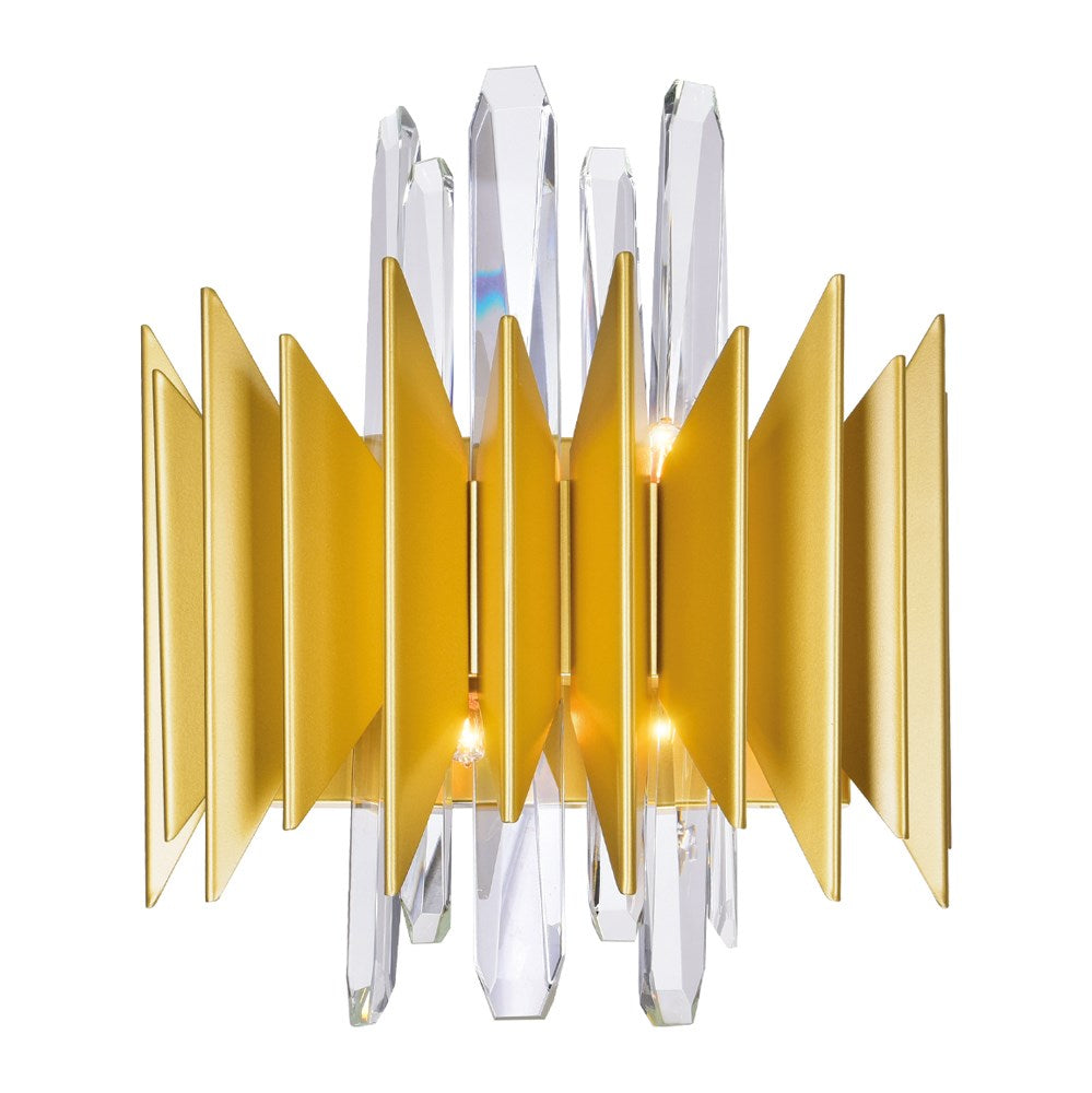 5 Light Wall Sconce With Satin Gold Finish by CWI Lighting