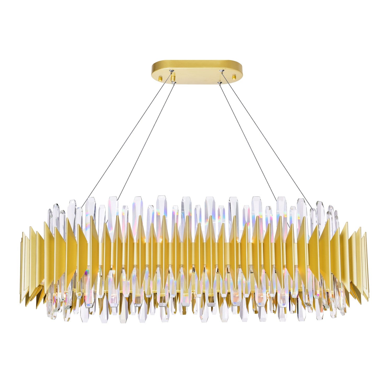 20 Light Chandelier With Satin Gold Finish by CWI Lighting