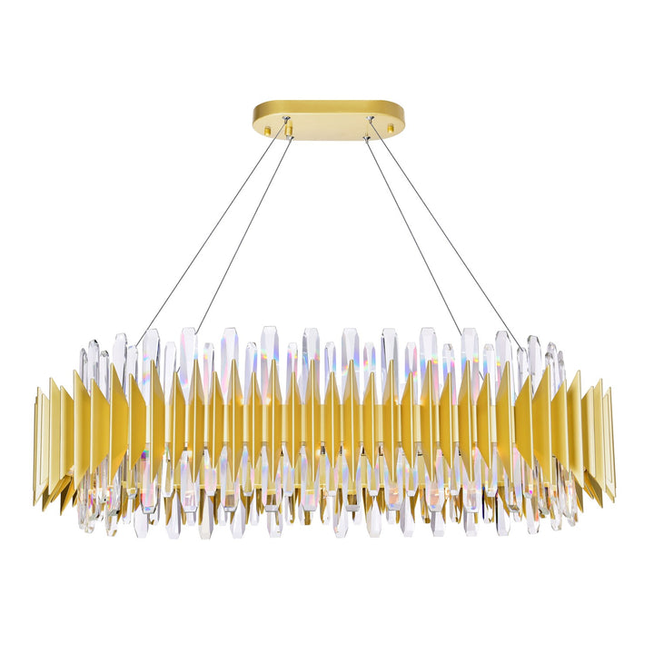20 Light Chandelier With Satin Gold Finish by CWI Lighting