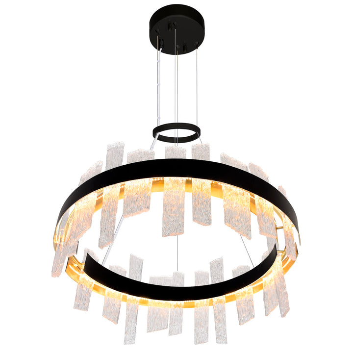 32 In Led Black Chandelier