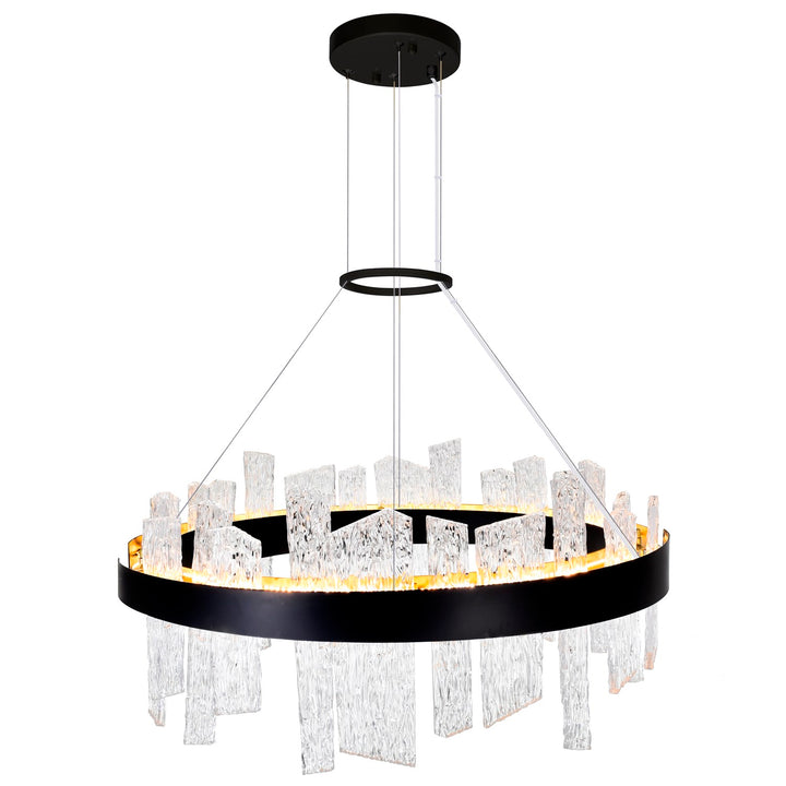 32 In Led Black Chandelier