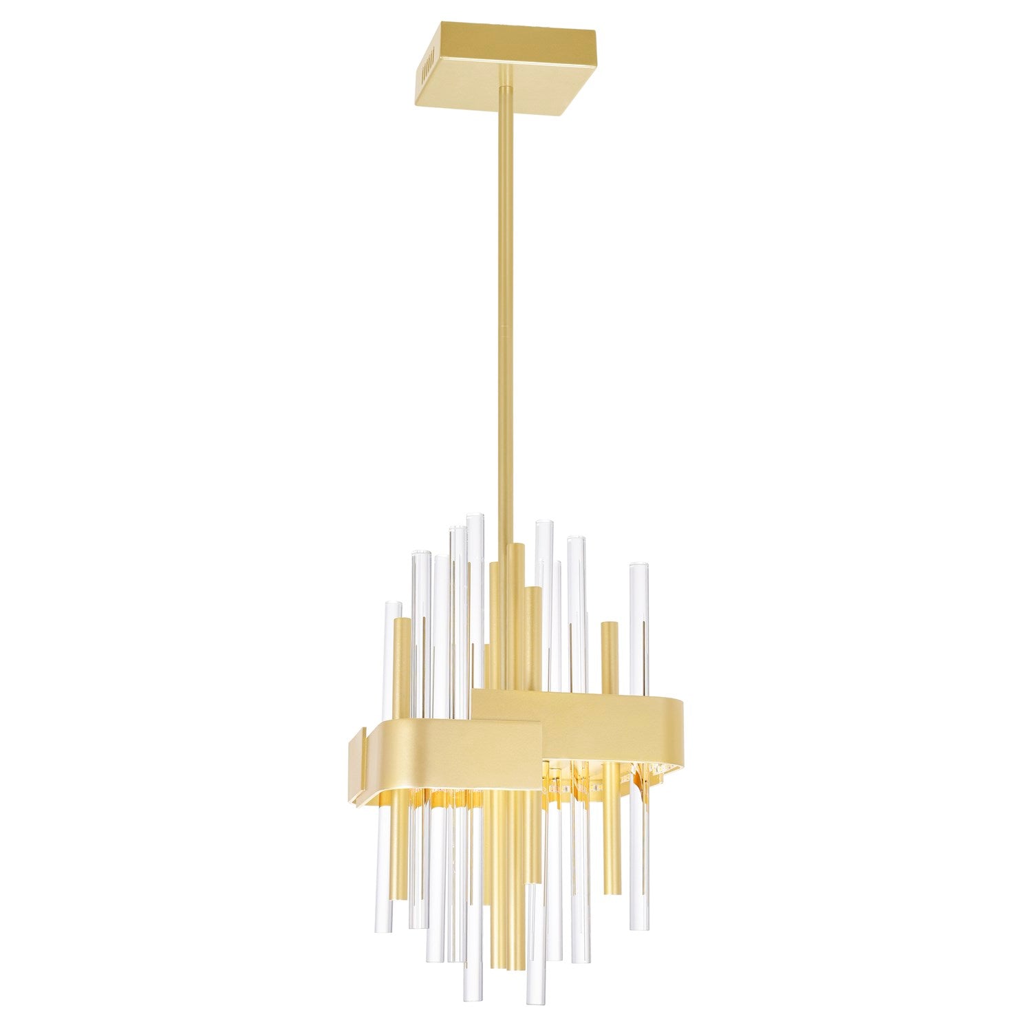 8 In Led Satin Gold Mini Pendant