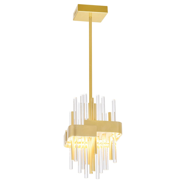 8 In Led Satin Gold Mini Pendant