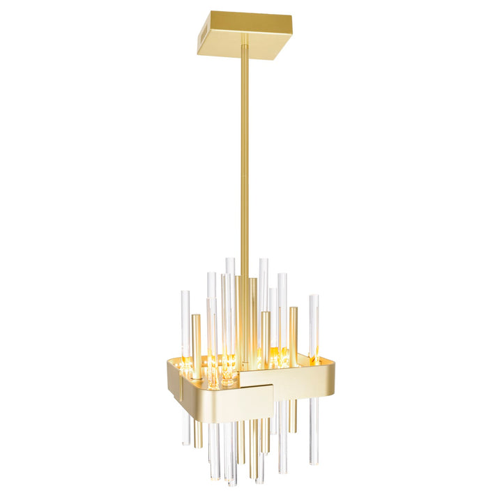 8 In Led Satin Gold Mini Pendant