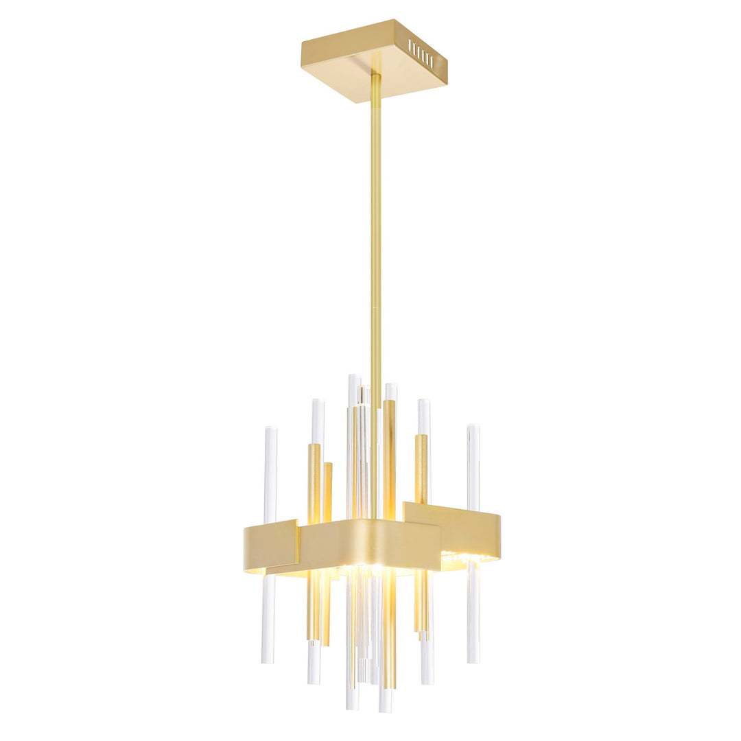 8 In Led Satin Gold Mini Pendant