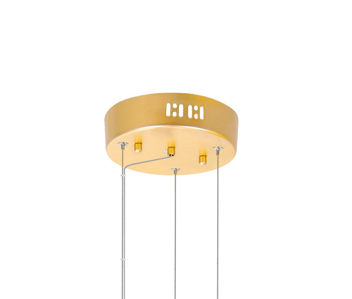26 In Led Satin Gold Chandelier