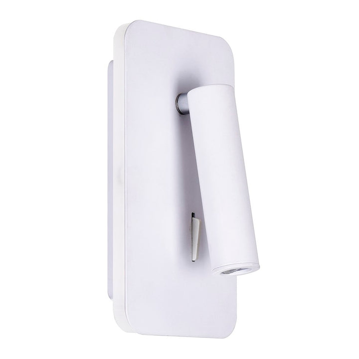 Led Sconce With Matte White Finish