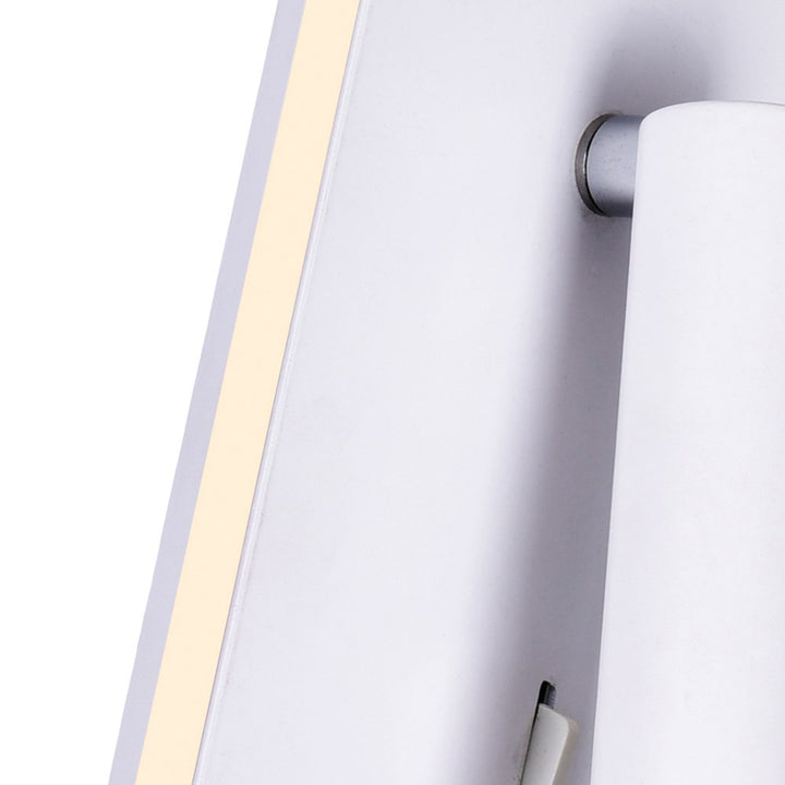 Led Sconce With Matte White Finish