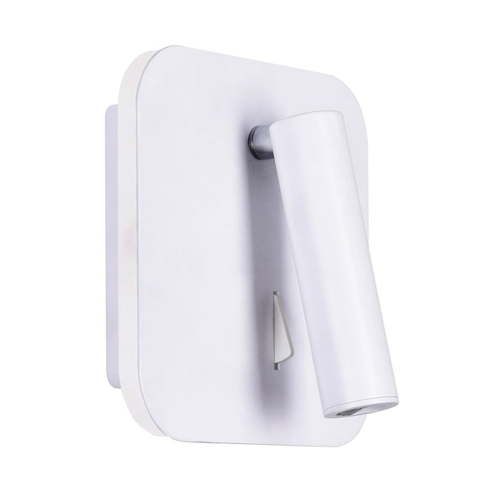 Led Sconce With Matte White Finish