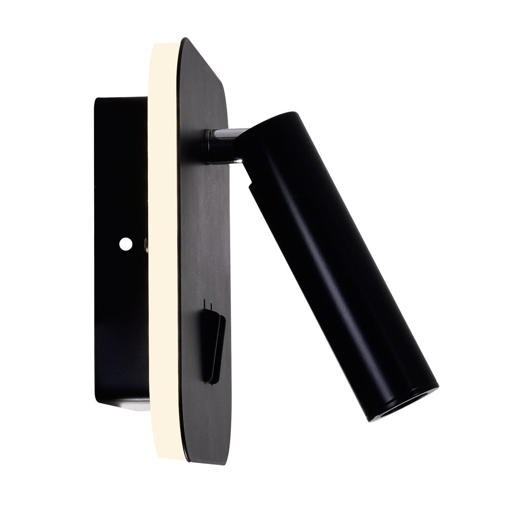 Led Sconce With Matte Black Finish