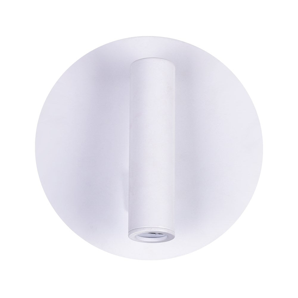 Led Sconce With Matte White Finish