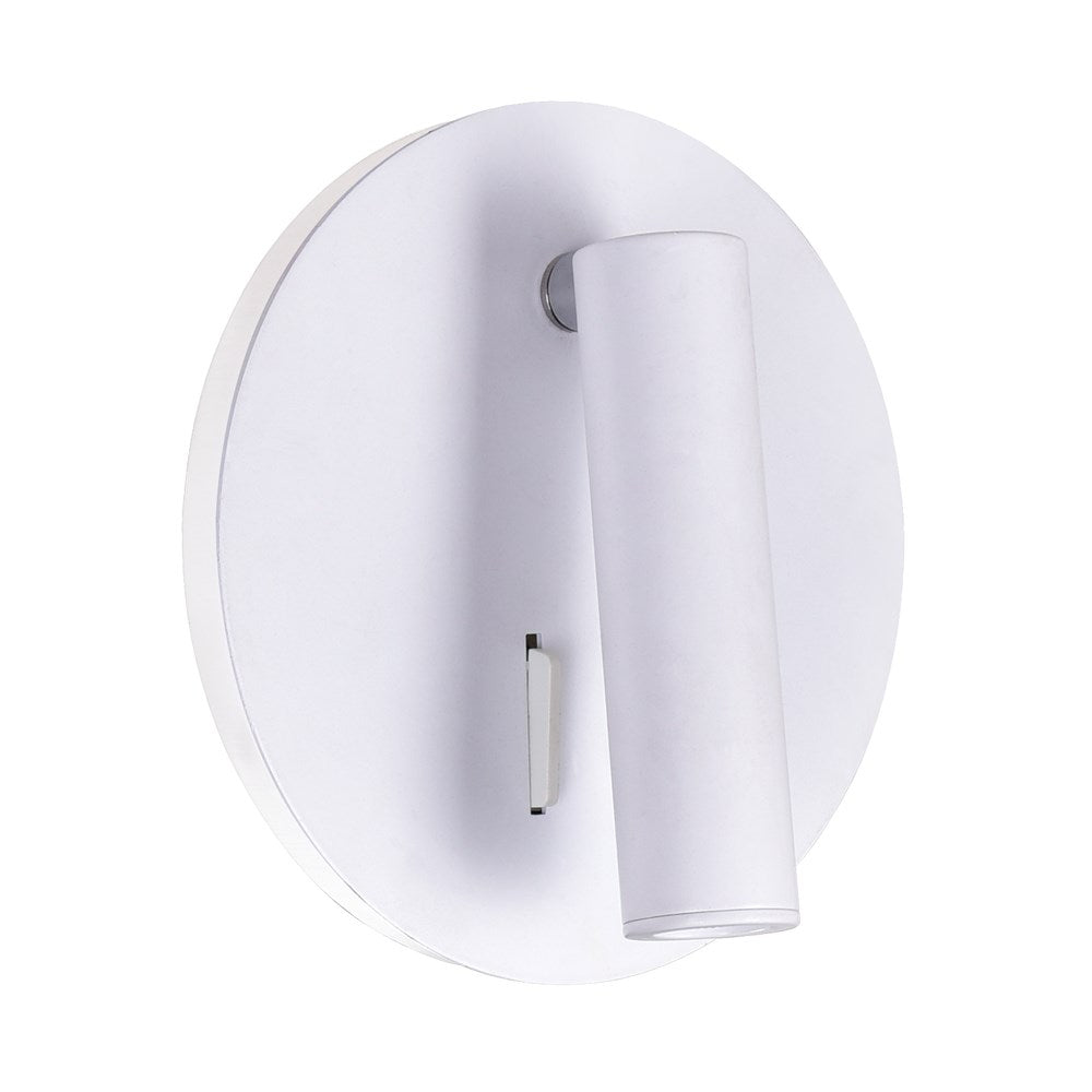 Led Sconce With Matte White Finish
