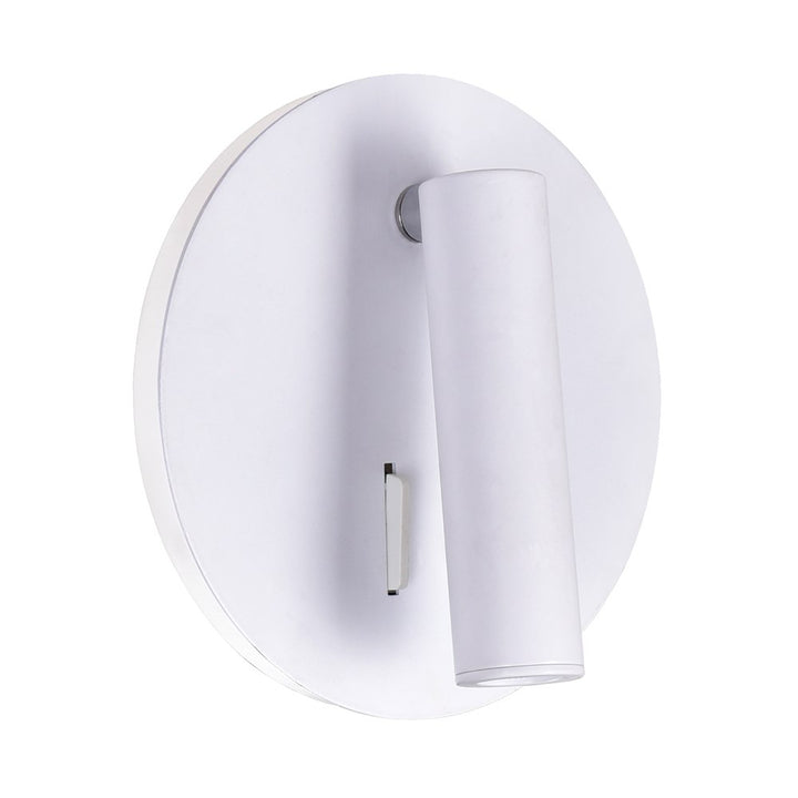 Led Sconce With Matte White Finish