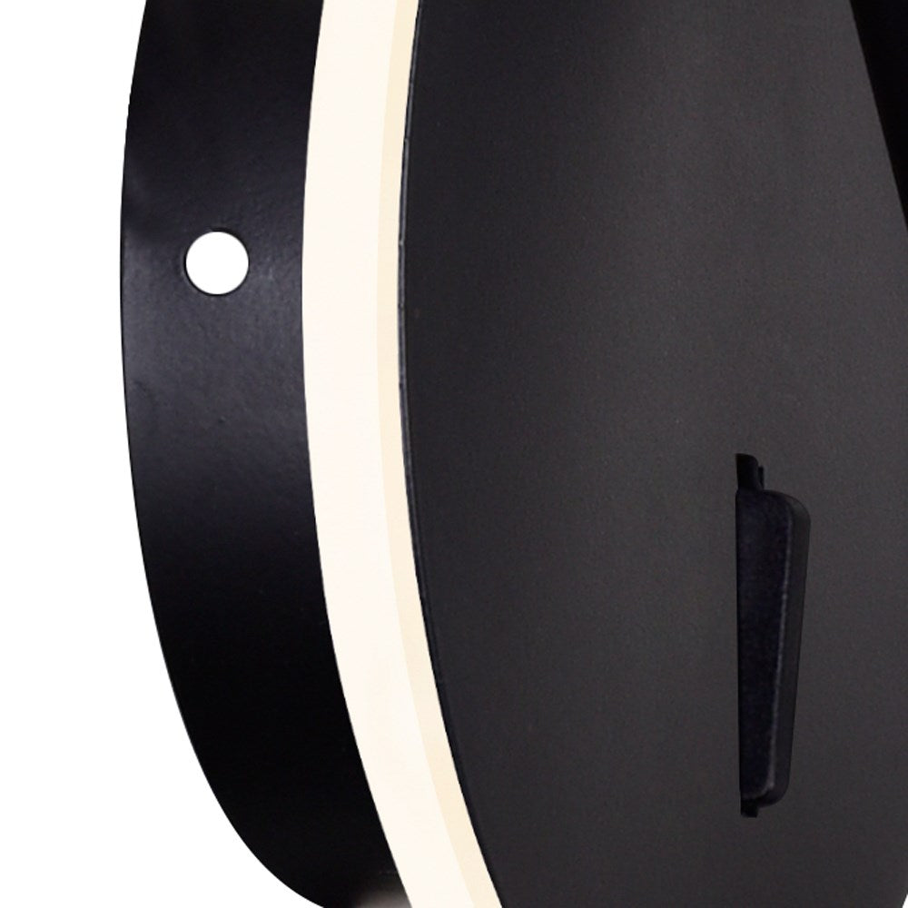 Led Sconce With Matte Black Finish