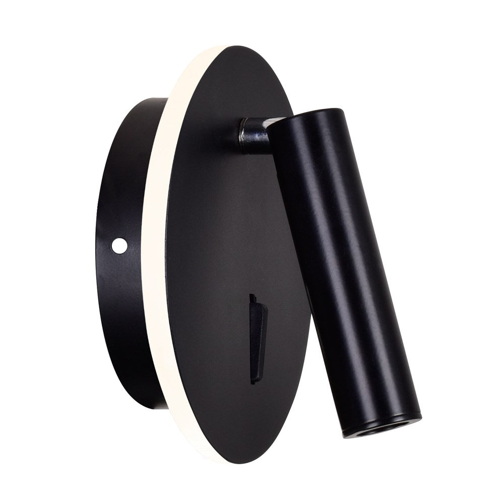Led Sconce With Matte Black Finish