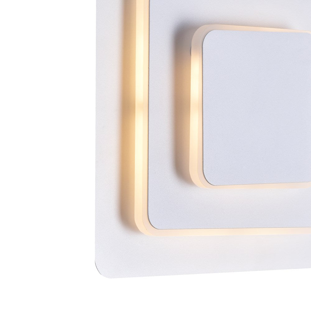Led Sconce With Matte White Finish