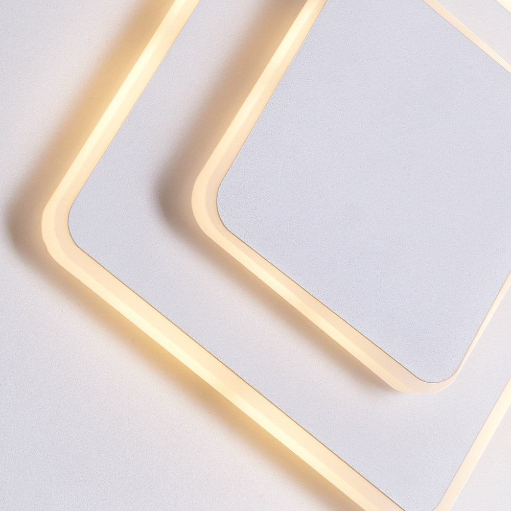 Led Sconce With Matte White Finish