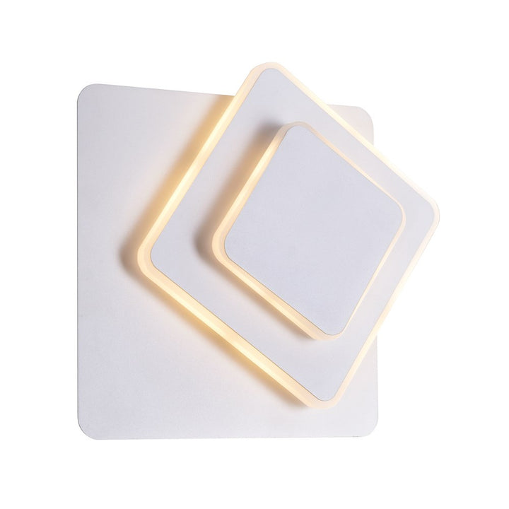 Led Sconce With Matte White Finish