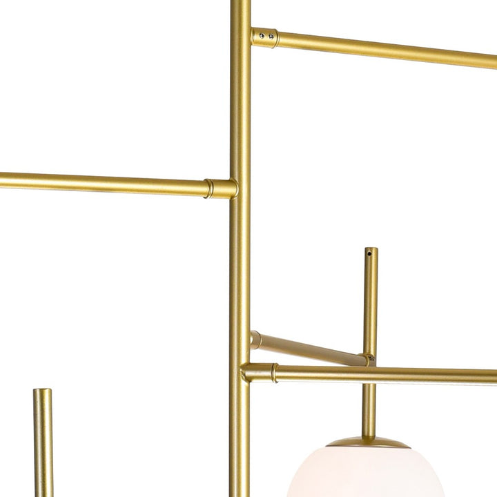 7 Light Chandelier With Medallion Gold Finish