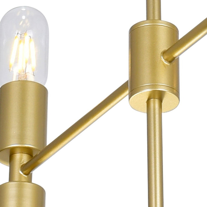 12 Light Chandelier With Medallion Gold Finish