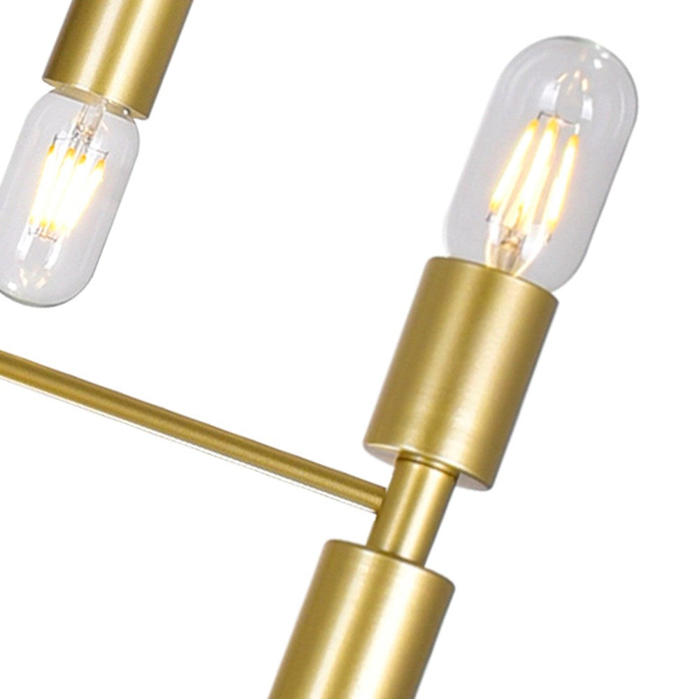 12 Light Chandelier With Medallion Gold Finish