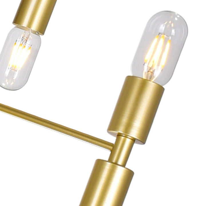 12 Light Chandelier With Medallion Gold Finish