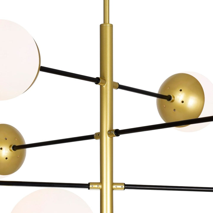 10 Light Chandelier With Medallion Gold Finish