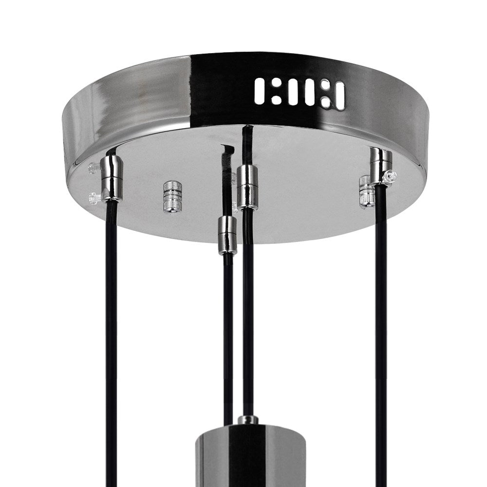 Led Pendant With Polished Nickel Finish
